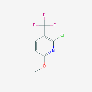 molecular formula C7H5ClF3NO B2415817 2-Chloro-6-methoxy-3-(trifluoromethyl)pyridine CAS No. 136353-03-2