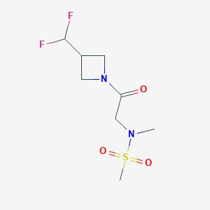 N-(2-(3-(difluoromethyl)azetidin-1-yl)-2-oxoethyl)-N-methylmethanesulfonamide