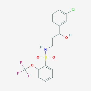 N-(3-(3-chlorophenyl)-3-hydroxypropyl)-2-(trifluoromethoxy)benzenesulfonamide