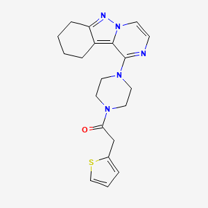 1-[4-(2-Thienylacetyl)piperazin-1-yl]-7,8,9,10-tetrahydropyrazino[1,2-b]indazole