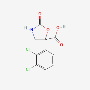 5-(2,3-Dichlorophenyl)-2-oxo-1,3-oxazolidine-5-carboxylic acid