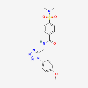 4-(N,N-dimethylsulfamoyl)-N-((1-(4-methoxyphenyl)-1H-tetrazol-5-yl)methyl)benzamide