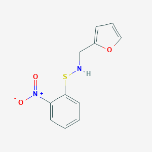 molecular formula C11H10N2O3S B241587 2-({[(2-Nitrophenyl)sulfanyl]amino}methyl)furan 