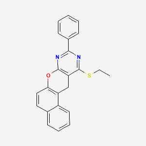 11-(ethylthio)-9-phenyl-12H-benzo[5,6]chromeno[2,3-d]pyrimidine