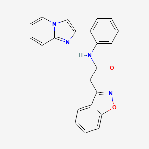 2-(benzo[d]isoxazol-3-yl)-N-(2-(8-methylimidazo[1,2-a]pyridin-2-yl)phenyl)acetamide
