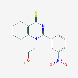 1-(2-Hydroxyethyl)-2-(3-nitrophenyl)-5,6,7,8-tetrahydroquinazoline-4-thione