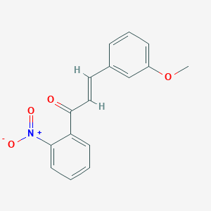 molecular formula C16H13NO4 B2415876 (E)-3-(3-甲氧基苯基)-1-(2-硝基苯基)丙-2-烯-1-酮 CAS No. 860789-65-7