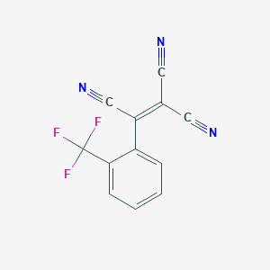 molecular formula C12H4F3N3 B241588 2-Cyano-3-(2-trifluoromethyl-phenyl)-but-2-enedinitrile 