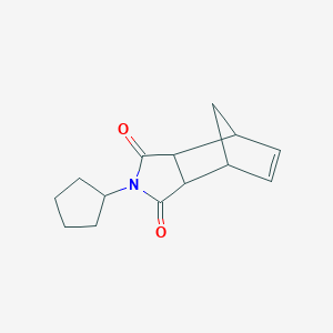 molecular formula C14H17NO2 B241589 2-cyclopentyl-3a,4,7,7a-tetrahydro-1H-4,7-methanoisoindole-1,3(2H)-dione 