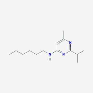 molecular formula C14H25N3 B2415898 N-hexyl-2-isopropyl-6-methyl-4-pyrimidinamine CAS No. 604790-51-4