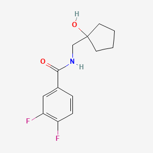 molecular formula C13H15F2NO2 B2415903 3,4-二氟-N-((1-羟基环戊基)甲基)苯甲酰胺 CAS No. 1217060-57-5