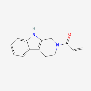 molecular formula C14H14N2O B2415909 1-{1H,2H,3H,4H,9H-pyrido[3,4-b]indol-2-yl}prop-2-en-1-one CAS No. 122353-27-9