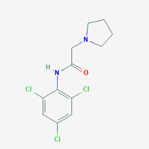 molecular formula C12H13Cl3N2O B241593 2-(1-pyrrolidinyl)-N-(2,4,6-trichlorophenyl)acetamide 