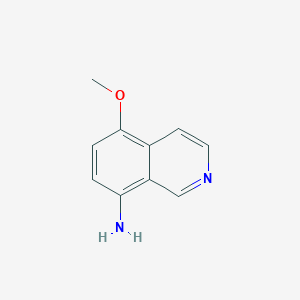 molecular formula C10H10N2O B2415931 8-Isoquinolinamine, 5-methoxy- CAS No. 1154276-18-2