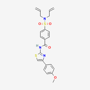 4-(N,N-diallylsulfamoyl)-N-(4-(4-methoxyphenyl)thiazol-2-yl)benzamide