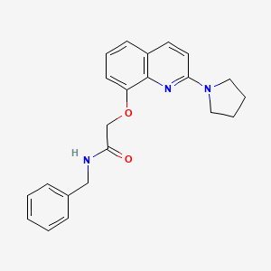 N-benzyl-2-((2-(pyrrolidin-1-yl)quinolin-8-yl)oxy)acetamide