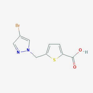 5-[(4-bromo-1H-pyrazol-1-yl)methyl]thiophene-2-carboxylic acid