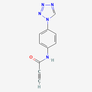 molecular formula C10H7N5O B2415960 N-[4-(1H-1,2,3,4-tetrazol-1-yl)phenyl]prop-2-ynamide CAS No. 1995558-09-2