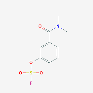 B2415970 1-(Dimethylcarbamoyl)-3-fluorosulfonyloxybenzene CAS No. 2411269-68-4