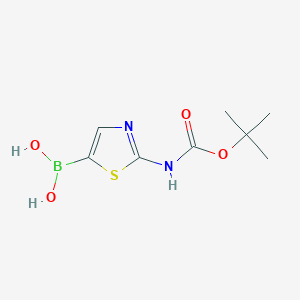 molecular formula C8H13BN2O4S B2416000 2-(Boc-amino)thiazole-5-boronic acid CAS No. 1025492-91-4