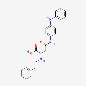 2-((2-(Cyclohex-1-en-1-yl)ethyl)amino)-4-oxo-4-((4-(phenylamino)phenyl)amino)butanoic acid