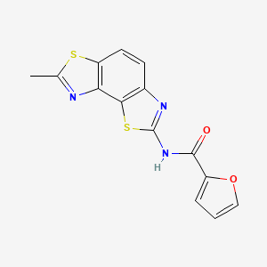 N-(7-methyl-[1,3]thiazolo[5,4-e][1,3]benzothiazol-2-yl)furan-2-carboxamide