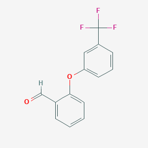 molecular formula C14H9F3O2 B2416017 2-[3-(トリフルオロメチル)フェノキシ]ベンズアルデヒド CAS No. 408369-24-4