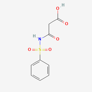 molecular formula C9H9NO5S B2416018 3-Oxo-3-(phenylsulfonamido)propionic Acid CAS No. 409332-59-8