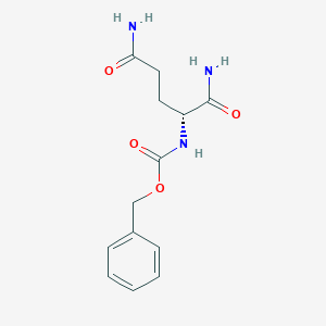 molecular formula C13H17N3O4 B2416022 Benzyl N-[(2R)-1,5-diamino-1,5-dioxopentan-2-yl]carbamate CAS No. 76491-40-2