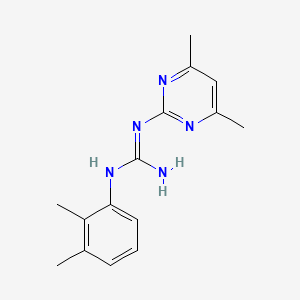 molecular formula C15H19N5 B2416034 1-(2,3-Dimethylphenyl)-3-(4,6-dimethylpyrimidin-2-yl)guanidine CAS No. 337494-09-4