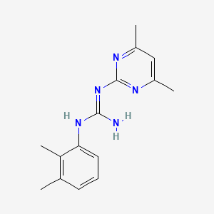 molecular formula C15H19N5 B2416034 1-(2,3-二甲苯基)-3-(4,6-二甲基嘧啶-2-基)胍 CAS No. 337494-09-4