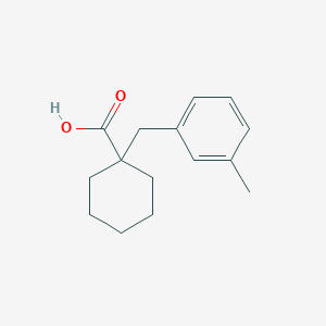 molecular formula C15H20O2 B2416037 1-[(3-メチルフェニル)メチル]シクロヘキサン-1-カルボン酸 CAS No. 1226183-56-7