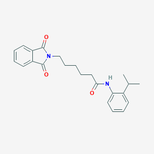 molecular formula C23H26N2O3 B241604 6-(1,3-dioxo-1,3-dihydro-2H-isoindol-2-yl)-N-(2-isopropylphenyl)hexanamide 