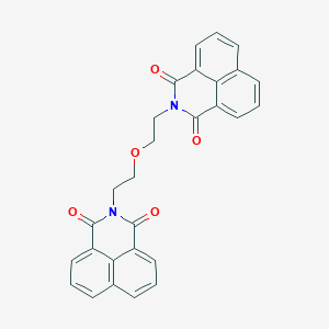molecular formula C28H20N2O5 B241605 2-{2-[2-(1,3-dioxo-1H-benzo[de]isoquinolin-2(3H)-yl)ethoxy]ethyl}-1H-benzo[de]isoquinoline-1,3(2H)-dione 