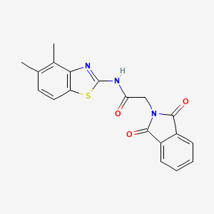 N-(4,5-dimethyl-1,3-benzothiazol-2-yl)-2-(1,3-dioxo-2,3-dihydro-1H-isoindol-2-yl)acetamide