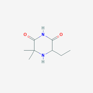 5-Ethyl-3,3-dimethylpiperazine-2,6-dione