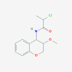 2-Chloro-N-(3-methoxy-3,4-dihydro-2H-chromen-4-yl)propanamide