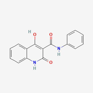 4-Hydroxy-2-oxo-n-phenyl-1,2-dihydroquinoline-3-carboxamide