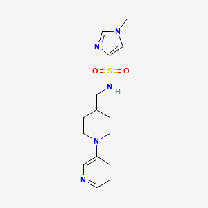 1-methyl-N-((1-(pyridin-3-yl)piperidin-4-yl)methyl)-1H-imidazole-4-sulfonamide