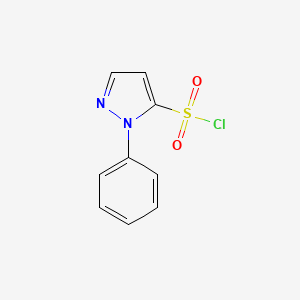 molecular formula C9H7ClN2O2S B2416095 1-phenyl-1H-pyrazole-5-sulfonyl chloride CAS No. 1703008-09-6
