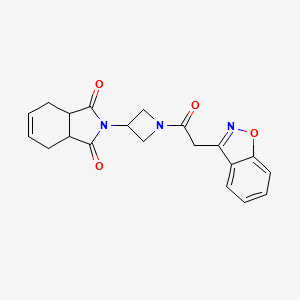 2-(1-(2-(benzo[d]isoxazol-3-yl)acetyl)azetidin-3-yl)-3a,4,7,7a-tetrahydro-1H-isoindole-1,3(2H)-dione