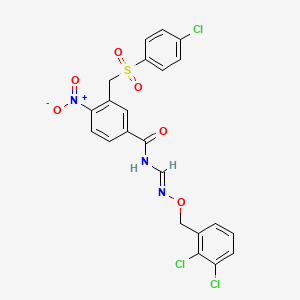 3-{[(4-chlorophenyl)sulfonyl]methyl}-N-({[(2,3-dichlorobenzyl)oxy]amino}methylene)-4-nitrobenzenecarboxamide