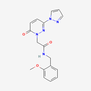 N-(2-methoxybenzyl)-2-(6-oxo-3-(1H-pyrazol-1-yl)pyridazin-1(6H)-yl)acetamide