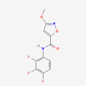 3-methoxy-N-(2,3,4-trifluorophenyl)isoxazole-5-carboxamide