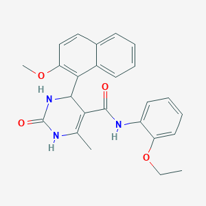 N-(2-ethoxyphenyl)-4-(2-methoxynaphthalen-1-yl)-6-methyl-2-oxo-1,2,3,4-tetrahydropyrimidine-5-carboxamide