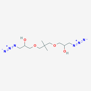 molecular formula C11H22N6O4 B2416158 1,1'-(2,2-Dimethyl-1,3-propanediylbisoxy)bis(3-azido-2-propanol) CAS No. 1445851-24-0