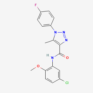 N-(5-chloro-2-methoxyphenyl)-1-(4-fluorophenyl)-5-methyl-1H-1,2,3-triazole-4-carboxamide