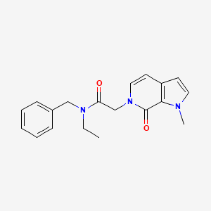 molecular formula C19H21N3O2 B2416165 N~1~-benzyl-N~1~-ethyl-2-(1-methyl-7-oxo-1,7-dihydro-6H-pyrrolo[2,3-c]pyridin-6-yl)acetamide CAS No. 1340737-98-5