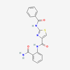 2-benzamido-N-(2-carbamoylphenyl)thiazole-4-carboxamide