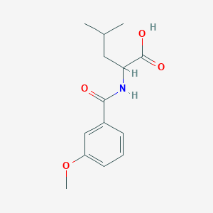 molecular formula C14H19NO4 B241617 N-(3-methoxybenzoyl)leucine 